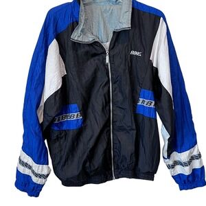 Vintage 90s Y2K BIKE Windbreaker Full Zip Jacket Athletic Colorblock Mens XL‎